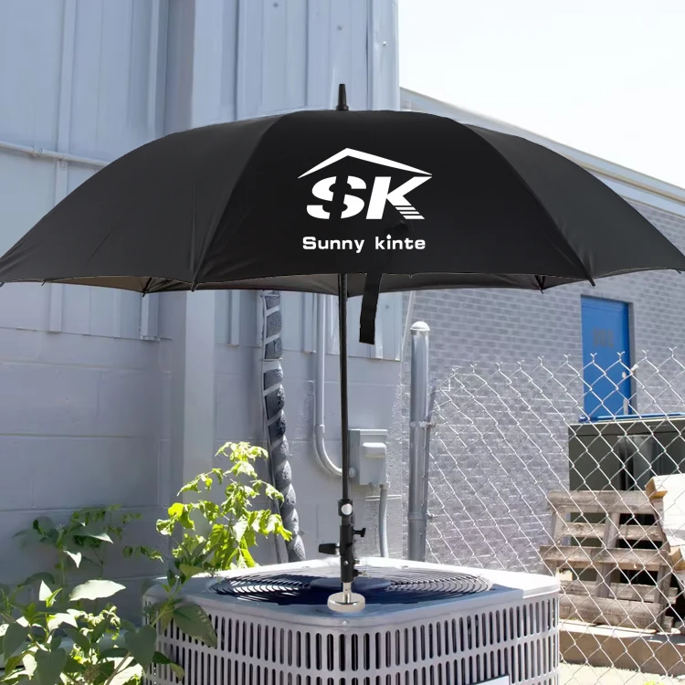 Outdoor Half Umbrella Tent Stand with Fiberglass Shade Big Umbrella Base for Adults Support Sample Umbrella Deck