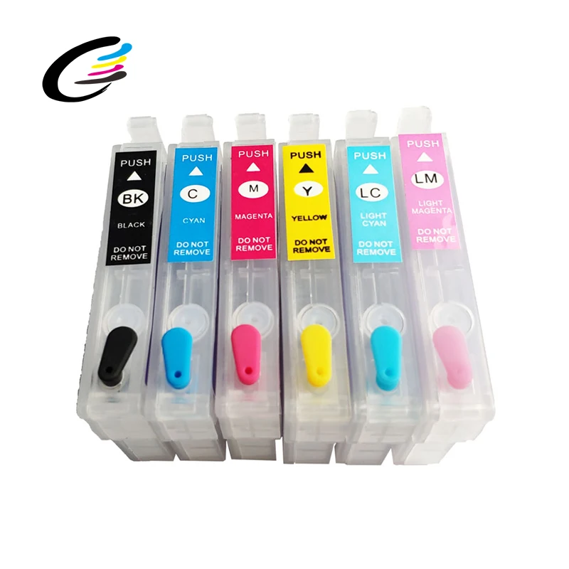  FCOLOR T0791-T0796 пустой картридж с чернилами для EPSON STYLUS PHOTO 1400