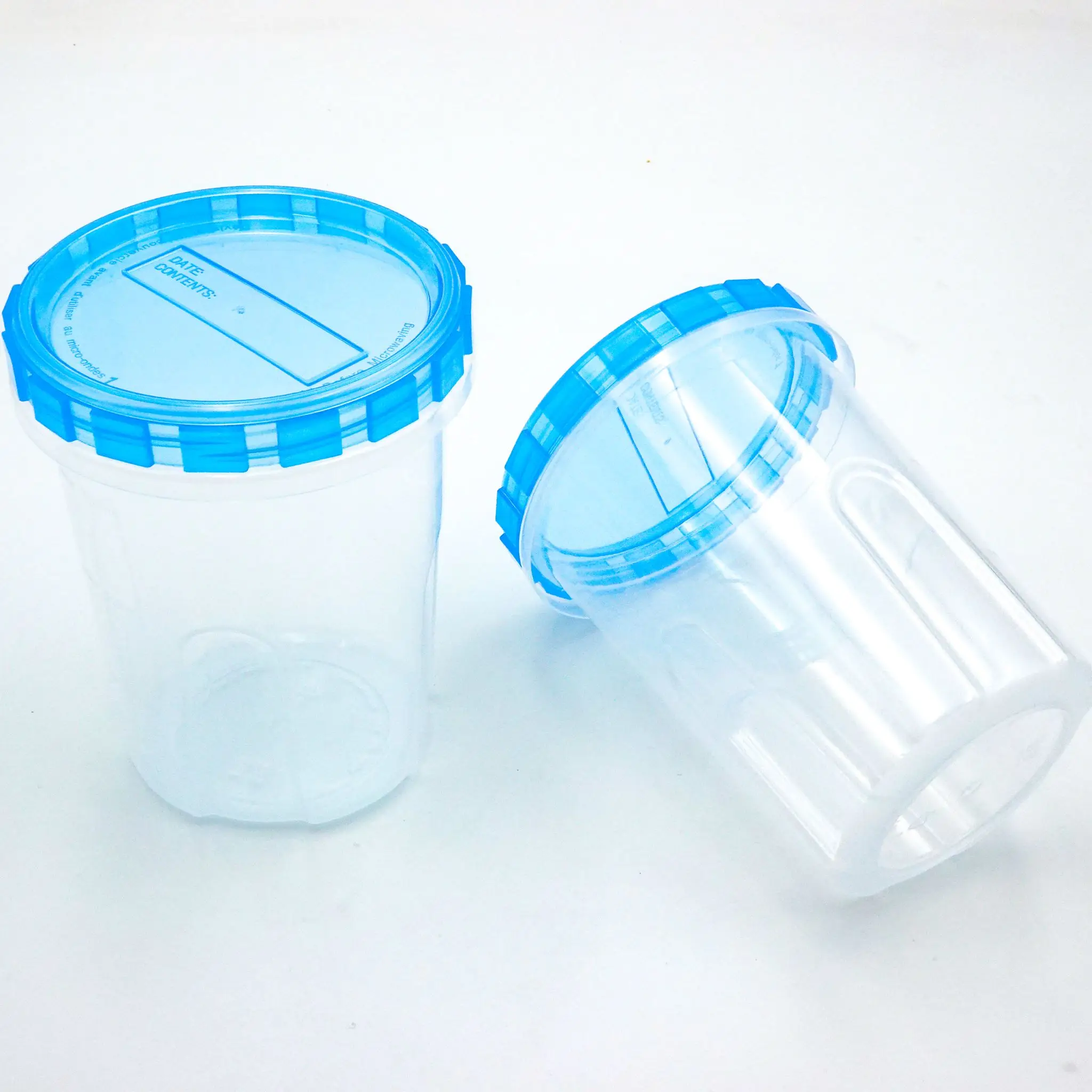 custom color lid 32oz 16oz Injection Round Plastic Food Storage Container