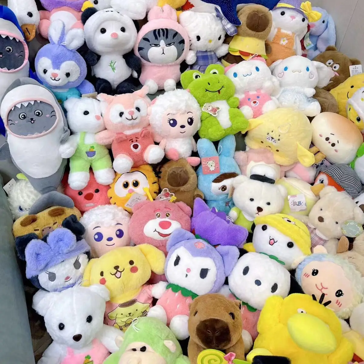 Factory Mini 25-32cm Crane machine Plush Keychains Toys claw Vending Machine Doll stuffed Animal Plush Pendant Toy