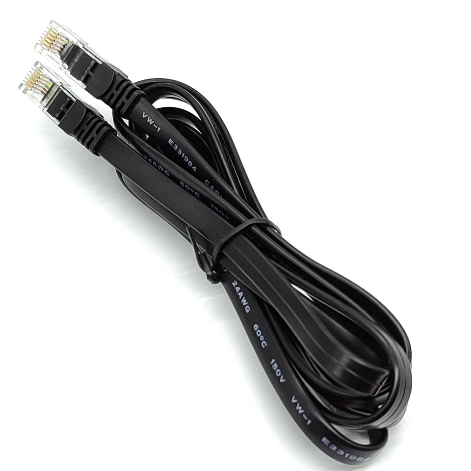 Customized RJ11 / rj12 injection molded telephone line telephone cable rj12 communication cable