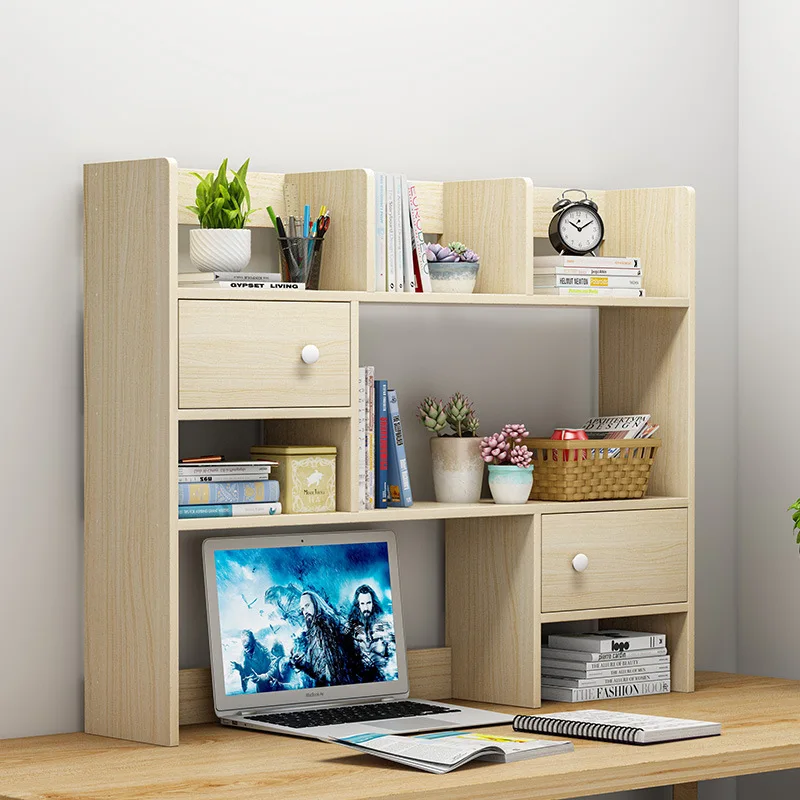 Desktop Bookshelf Home Student Dormitory Desk Storage Artifact Bookcase Desk Storage Shelf