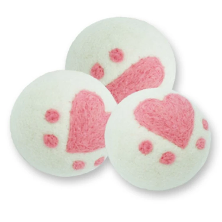 Wholesale 7cm Handmade Laundry Wool Dryer Balls Natural Fabric Laundry Washing Balls for Drying Clothes Faster