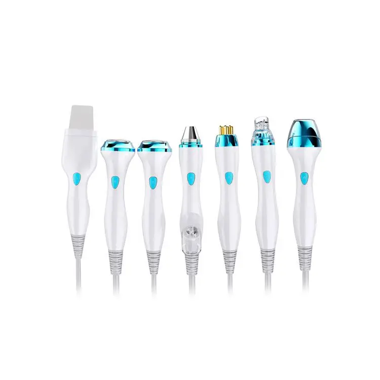 Ice Blue  Mirror Skin Deep Facial cleaning Sprayer Machine 7 in 1 hydro dermabrasion oxygen equipment