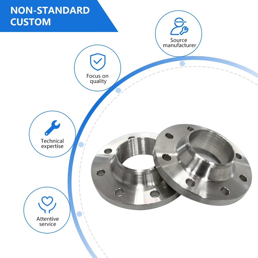 SS304 SS304L Forged Stainless Steel Flange OEM Manufacturers custom processing of all kinds of material and thickness of flange