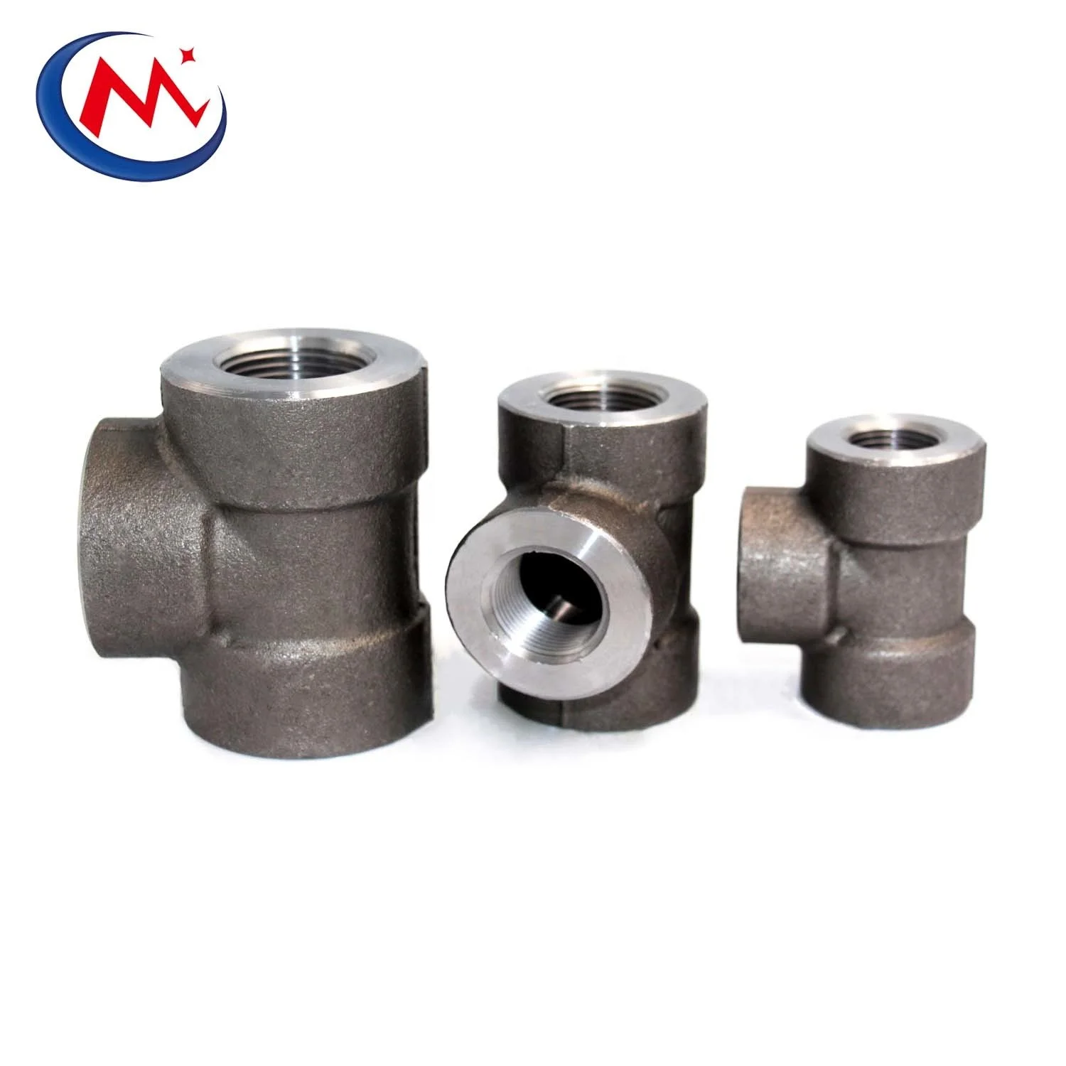 Wholesale A105 steel 3000# 6000# 9000# Carbon Steel Forged steel Socket Weld Tee SW TEE for oil gas water
