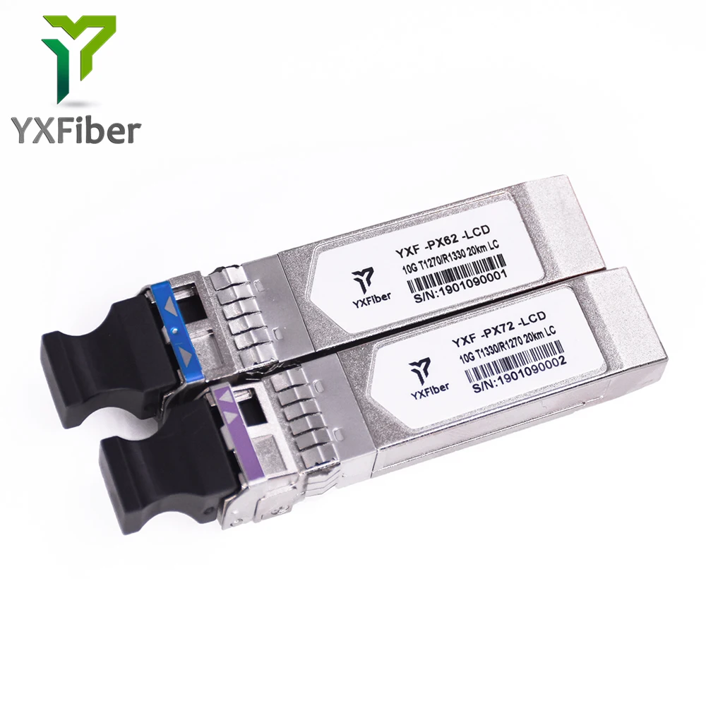 SFP-10G-BXD-I Совместимость huawei 10GBASE-BX10-D SFP + 1330nm-TX/1270nm-RX 10 км DOM трансиверы модуль