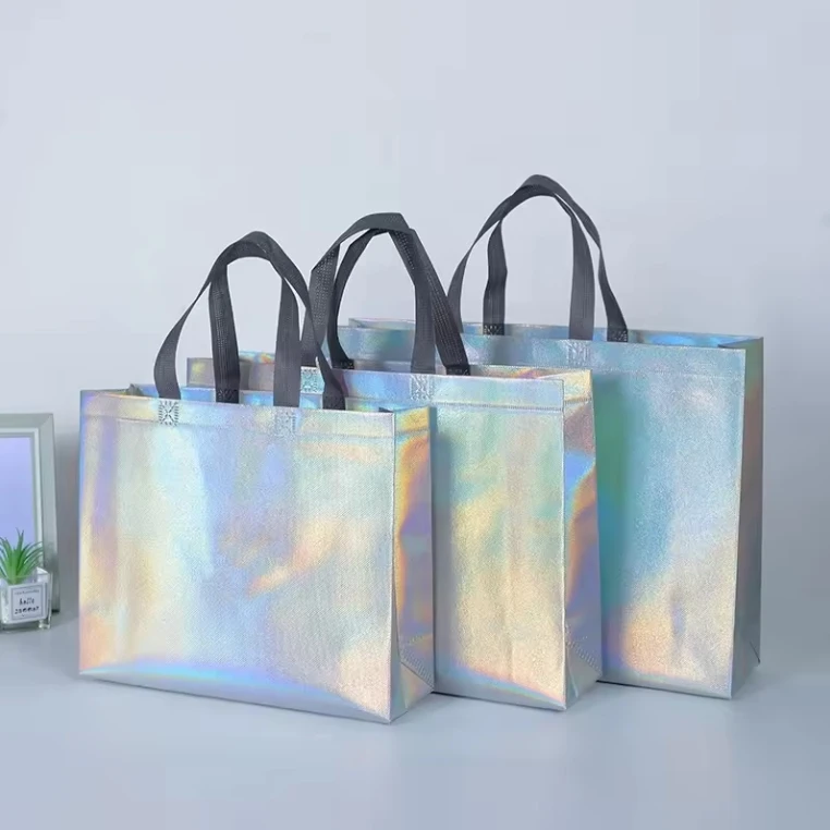 Custom Environmentally Friendly Inexpensive Reusable Non-Woven Daily Shopping Bags With Logo