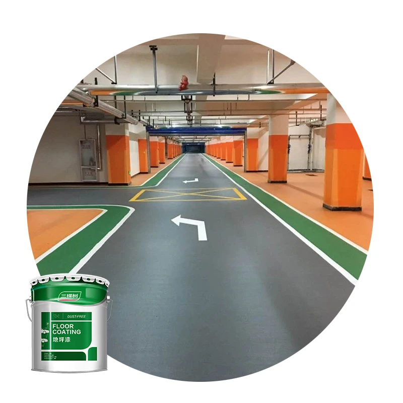 3trees Manufacturer Water-based Epoxy Texture Anti-skid Topcoat Liquid Floor Coating Epoxy Floor Coating