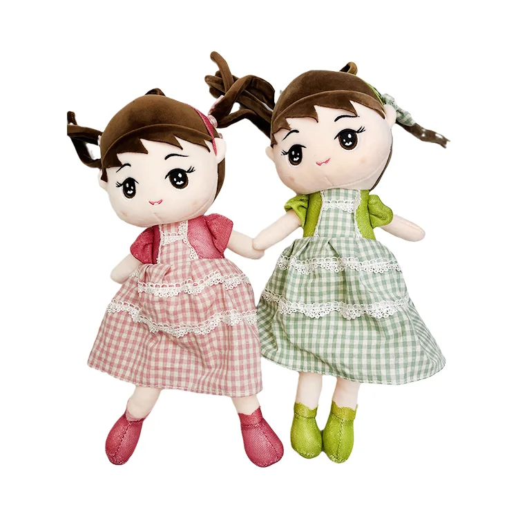 New Design Beautiful Stuffed Plush Flashing Skirt 45/60/70/90 Cm Little Girl Baby Doll Toy