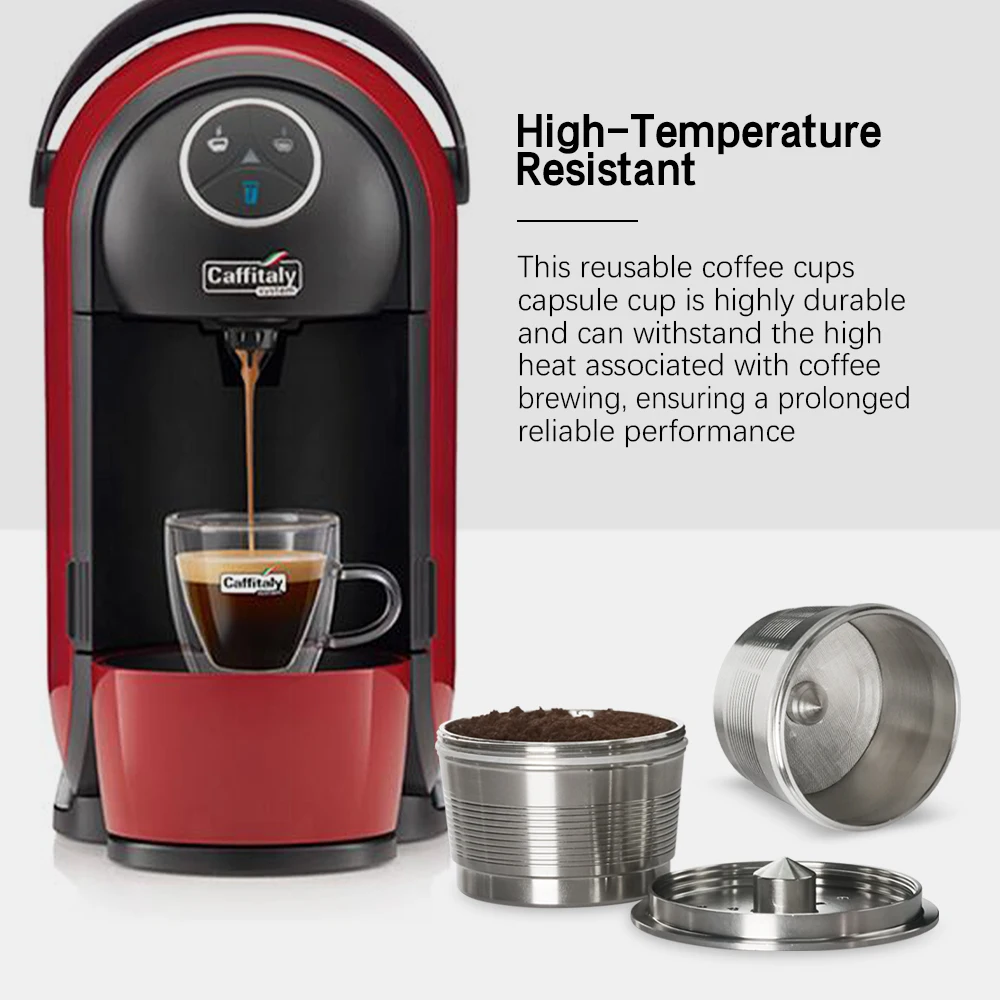 Wholesale Price 1PCS Pod Stainless Steel Reusable Pod Compatible With Caffitaly Tchibo Cafissimo Coffee Capsules Refillable