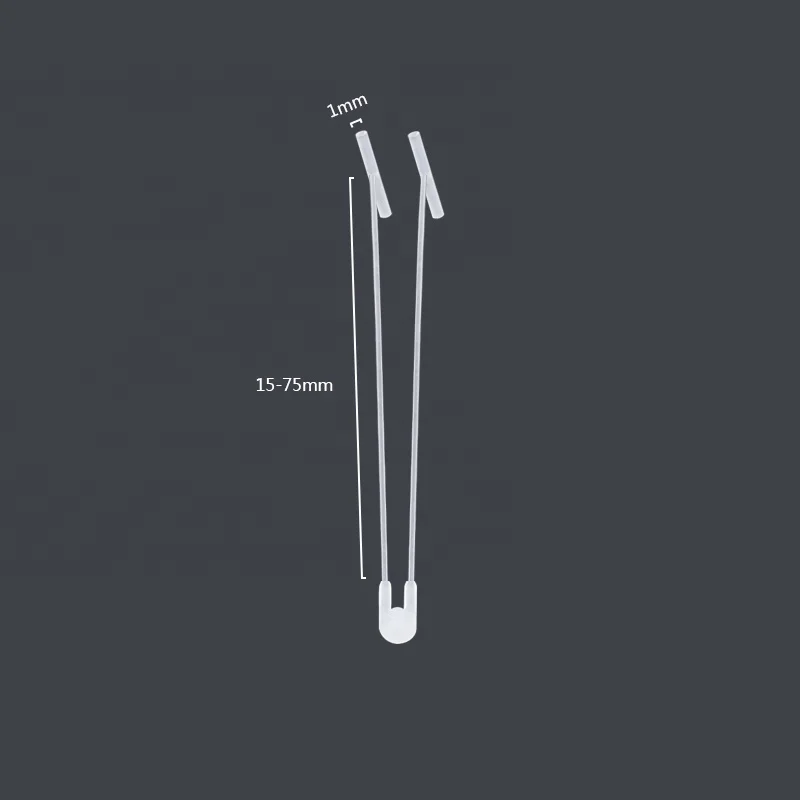Wholesale Clear PP Plastic Double Tag Pin Fastener V Pins