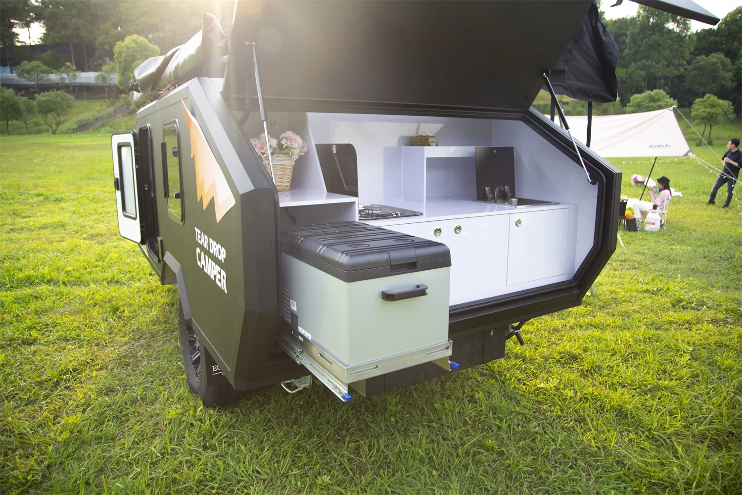 Manley New Cheap Small Light Utility Teardrop Camper Camping Travel Trailer Travel Small