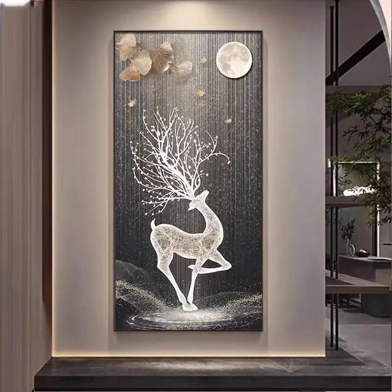 Customized Wall Hanging Decor for Posters Arts Led Painting Printing Picture Framed Living Famous Custom Wall Hanging Decor