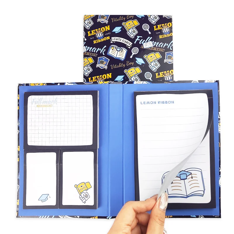 Factory Direct Eco Friendly Kawaii Stationary Desk Calendar With Sticky Note Pad Set Cute a6 B5 B6 Post Notes with Cheap Price
