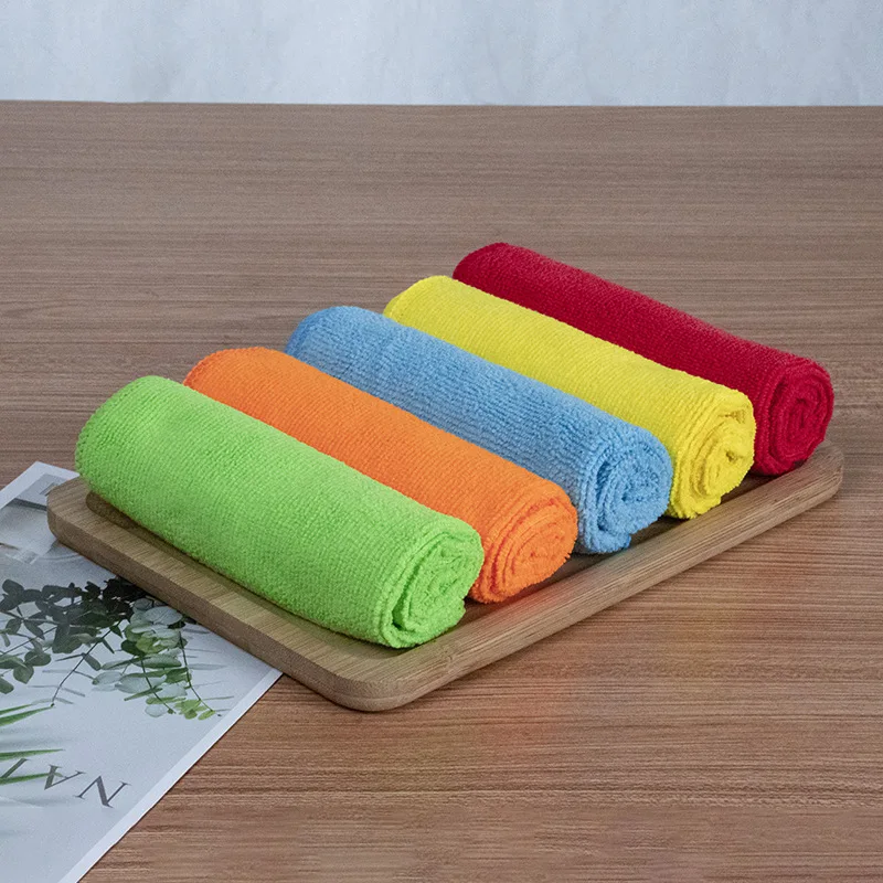 Cheap microfiber glass cleaning cloth 30x30cm 40x40cm 40x60cm kitchen cleaning cloth customizable cleaning clothes for kitchen