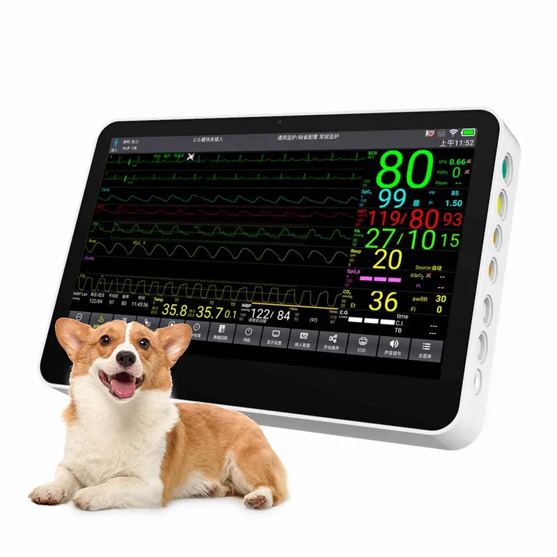 CONTEC CMS8500VET Ветеринарный монитор для пациентов аксессуары животных послеоперационный