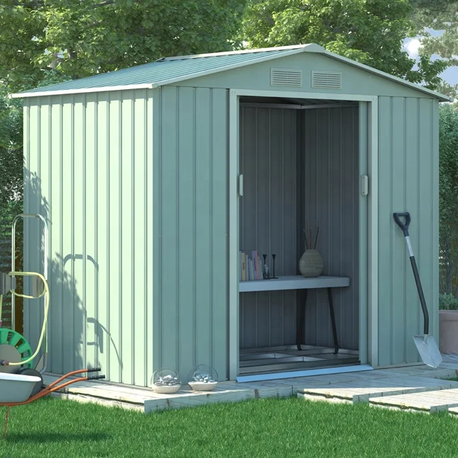 CE Approved Outdoor Organizer House Garden Shed 7x4 for Tool Storage