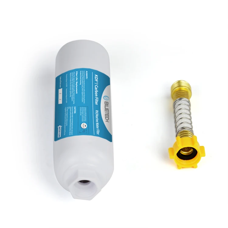 Home Kitchen Tap Water Filtration System Carbon Block Filter Cartridge Replacement 10 Inches Standard Size Improve Water Quality