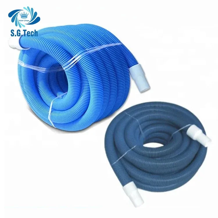 Water Crown Durable Flexible Pvc Reinforced Pipe 1.5Inch Swimming Pool Vacuum Cleaner Hose Set Double Layer Pool Hose