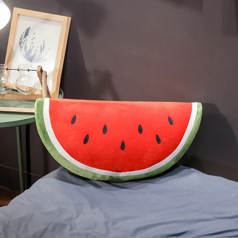 Cartoon lovely fruit pillow funny decorate fruit pillow watermelon pillows