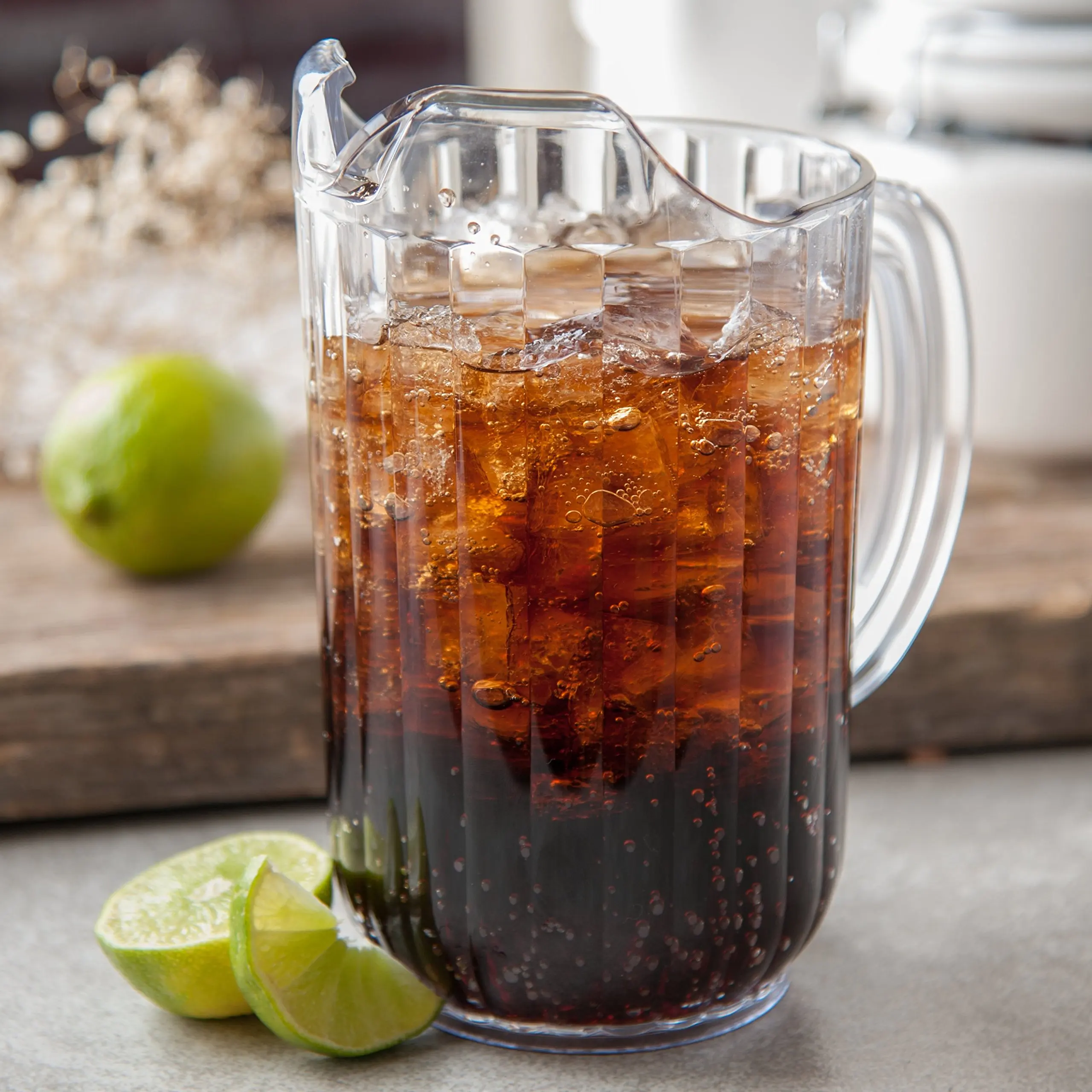Home and Kitchen 32/48/60oz Clear Plastic Beer Juice Water Glass Pitcher Jug
