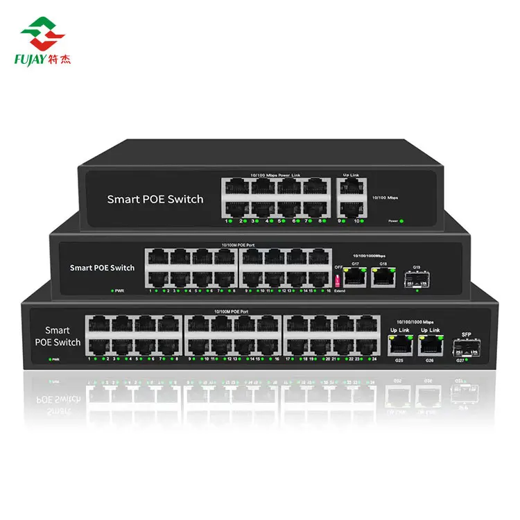 Manufacturer 16 Port 10/100/1000m Watchdog Hi-poe Switch Outdoor Waterproof Gigabit Network Switches