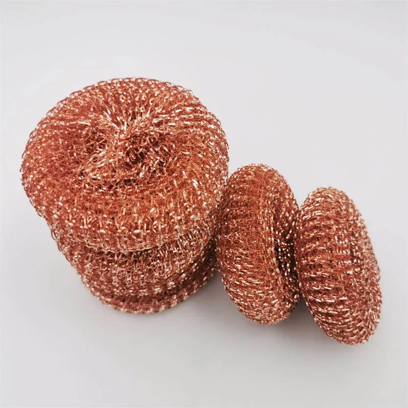 100% copper scrubber copper scouring pad dish sponge