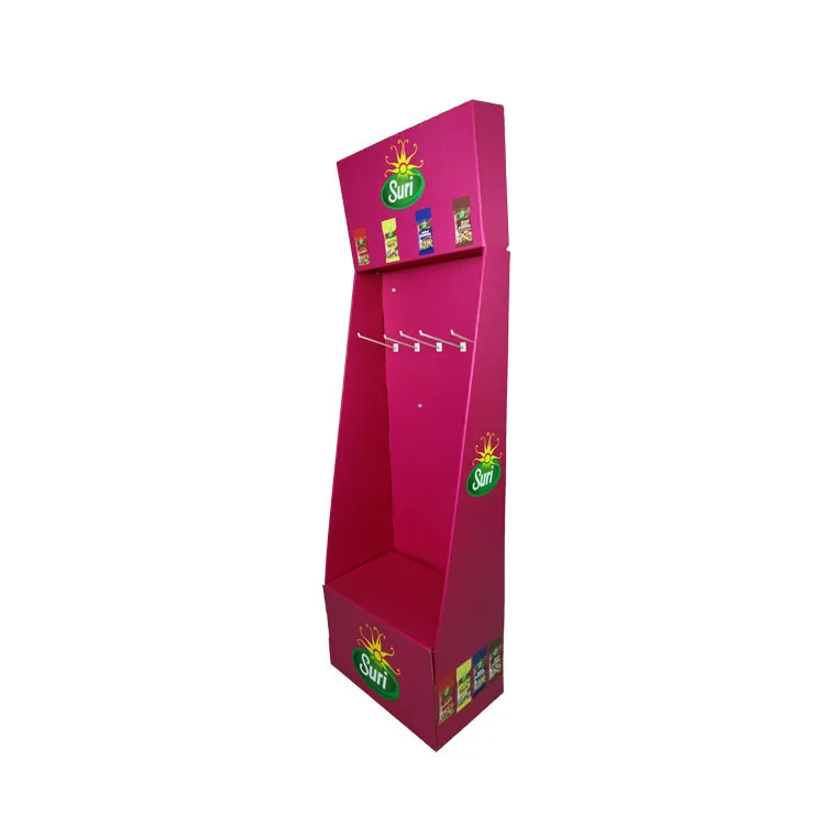 Market Retail Phone Accessories Paper Rack Pegboard Floor Display Socks Hang Hook Product Display Stand