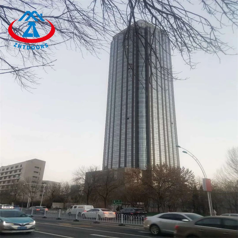 ZHTDOORS new style frameless curtain wall price facades tempered glass lowes glazed spider curtain walls