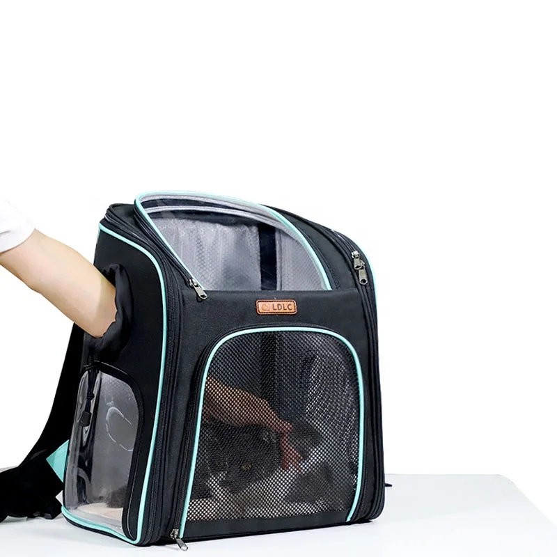 new arrival design two tone snow fabric tackling cat carrier backpack dog travel bag