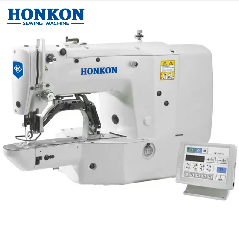 High Speed Direct Drive Electronic Button Holing Sewing MachineHK-1900 Suitable for Senior the Hem of a Garment Bag Trademarks