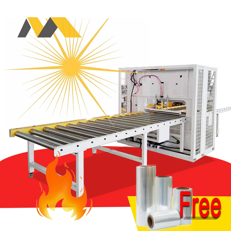 PVC/PPR pipe stretch wrapping machine/plastic pipe packing machine for wooden door/panel