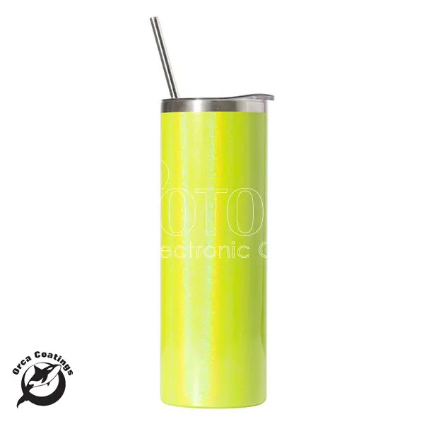 Официальный простая 20 oz. Нажмите на изображение для просмотра в полный размер бланковые Цветные Пользовательские жемчуг изготовления красок из нержавеющей стали узкие стакан флакон с крышкой и трубочкой