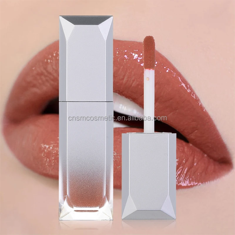 vegan shea butter lip gloss nude pigment cosmetic glitter labels custom oem plumping lipgloss