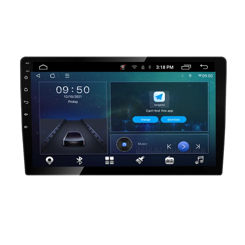 High Quality 10 inch car android multifunctional system Touch Screen Player Gps Navigation Android 10.0 car dvd player radio
