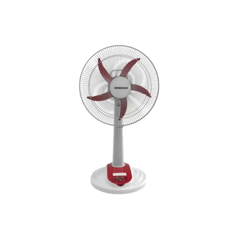 Manufacturer Household 16 Inch AC Rechargeable Half Stand Fan With Light Air Cooling Rechargeable Table Fan