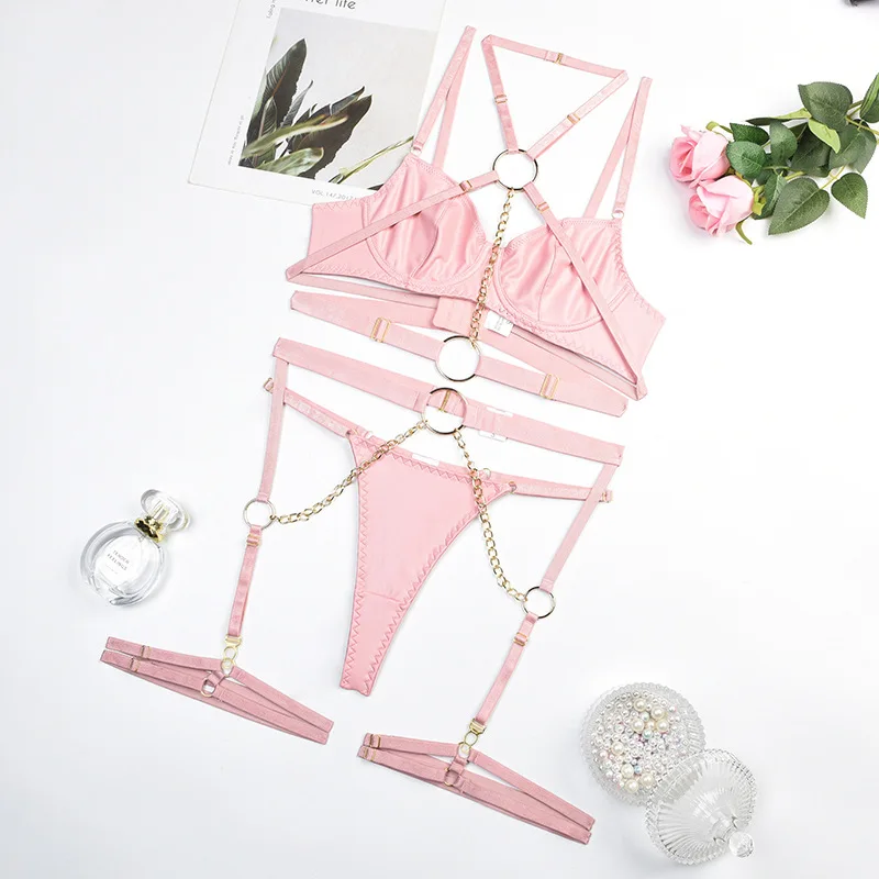 Woman Sexy Lingerie Sets Exotic PU Leather Catsuit Underwear Mistress Fetish Bondage Costume Pole Dance Clubwear