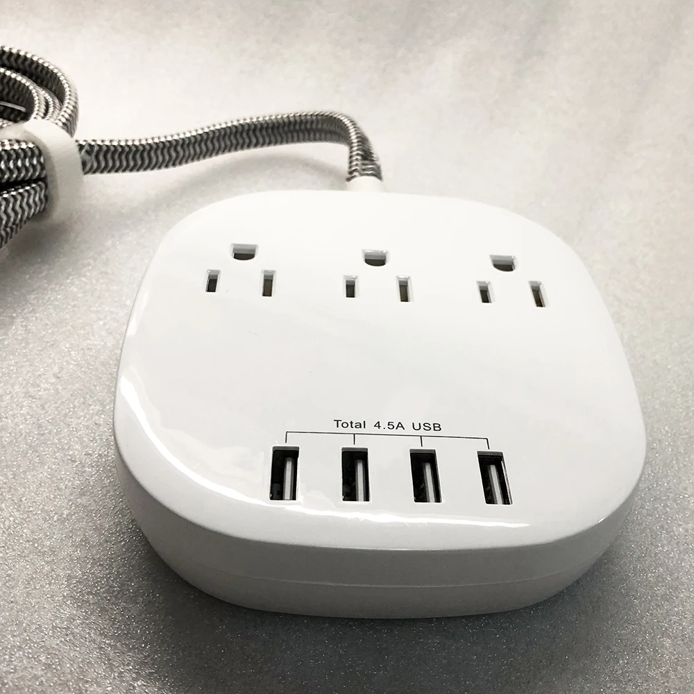 3 Outlets 3 USB tuya  Smart wifi Socket USB 8 Way Power Strip with Surge Protector smart wifi socket cruise ship power strip