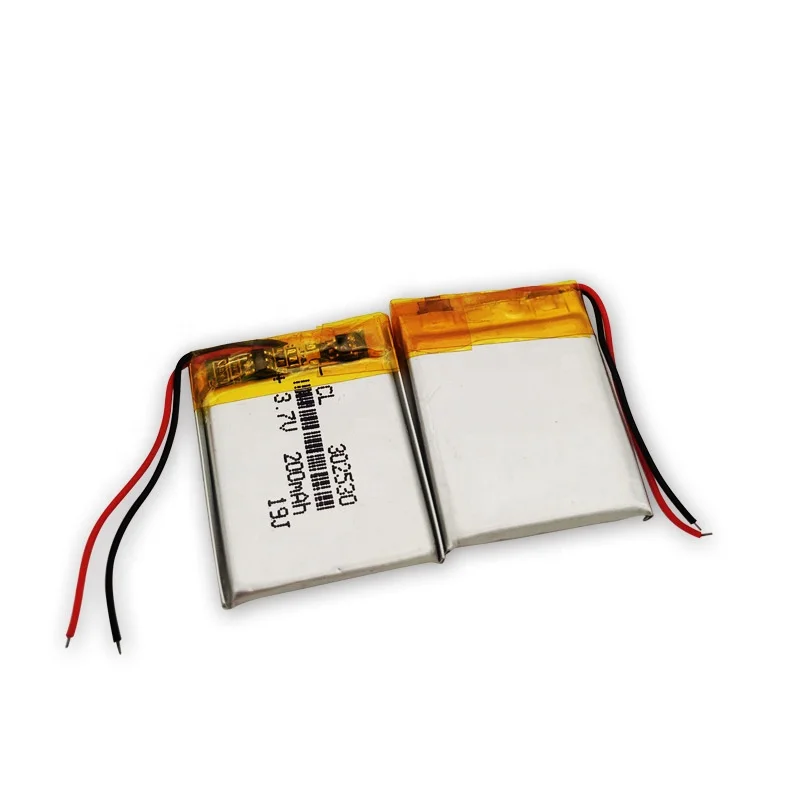 Rechargeable 302530 3.7V 180mAh 032530 Small Size Li Polymer Battery Pack with Pcm