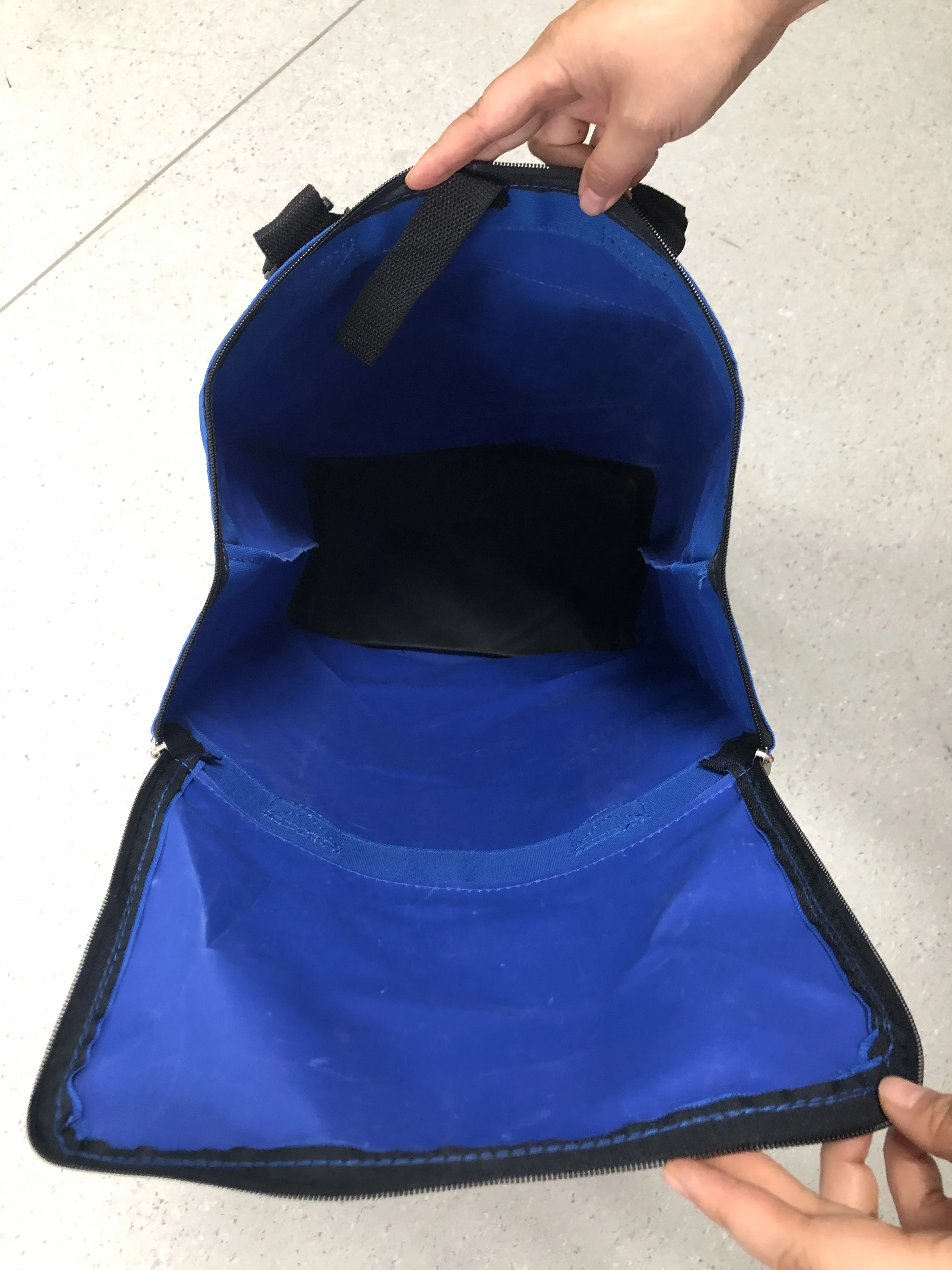 Polyester custom logo promotional travelling folding bags luggage trolley shopping bag