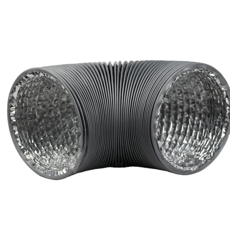 HVAC exhaust aluminium duct insulated flexible  vent kitchen vent for roof ventilation