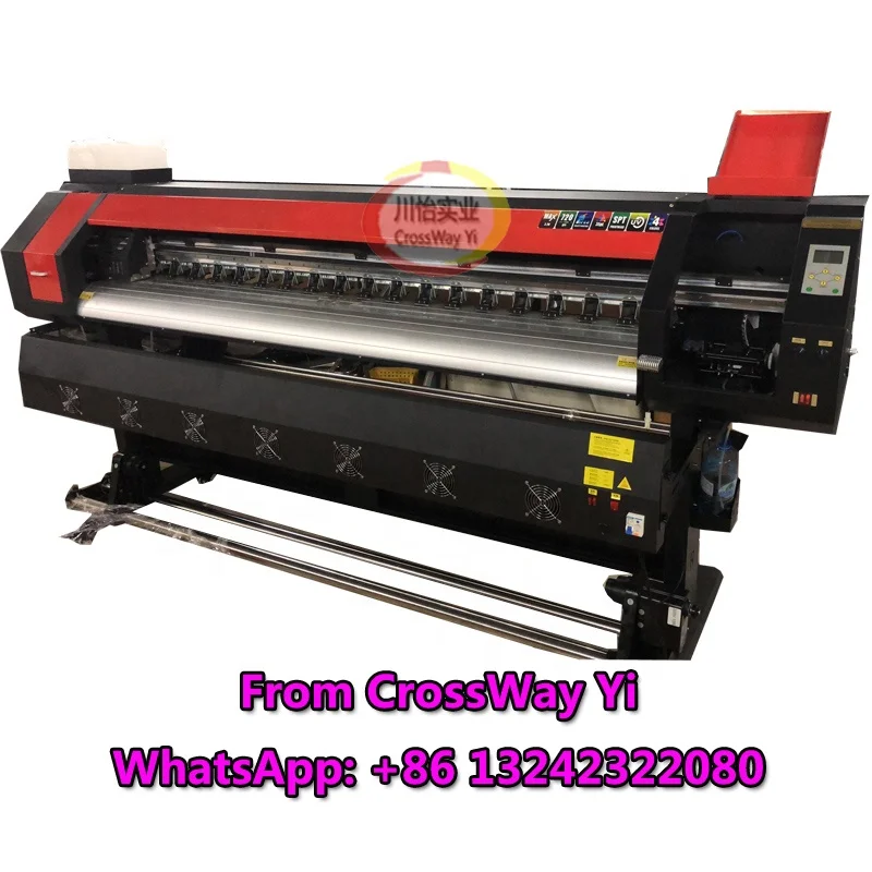 CrossWay Industry Yi CY-1800B 1808 CY-1800-B Large Format Printer 1.8m XP600 Eco Solvent Printing Machine Sublimation Plotter