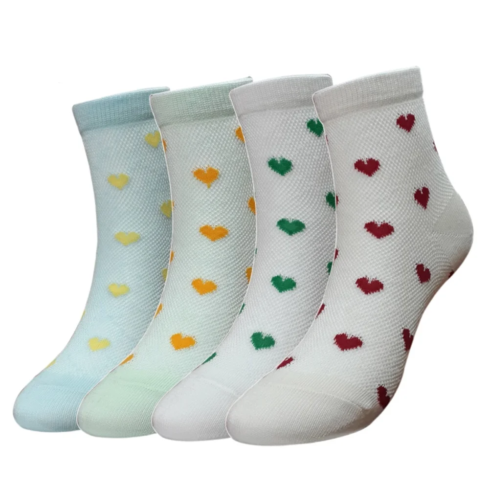 White nylon mesh socks customized for