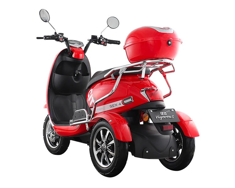 electric mobility scooter electric motorcycle motor 500w dual motor electric scooter tricycle 3 wheel e chopper