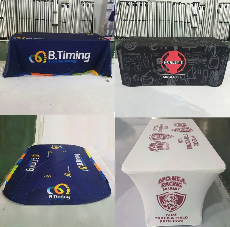 Customized Event & Conference Promotional Stretch Table Cover With Company Logo