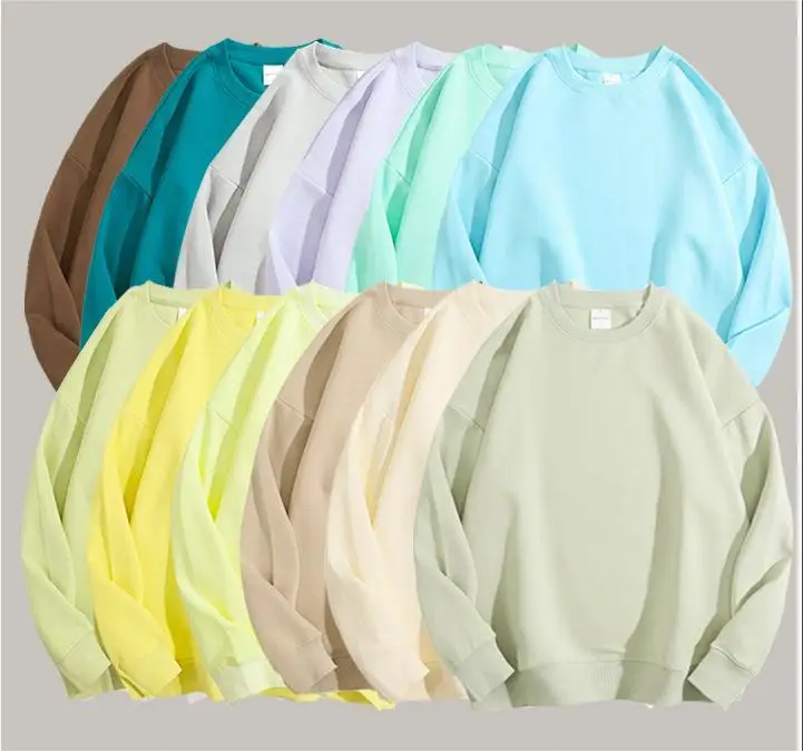 Cheap factory price Unisex Athletic wear Custom Embroidery Logo Crewneck Sweatshirt For Heat Press Printing