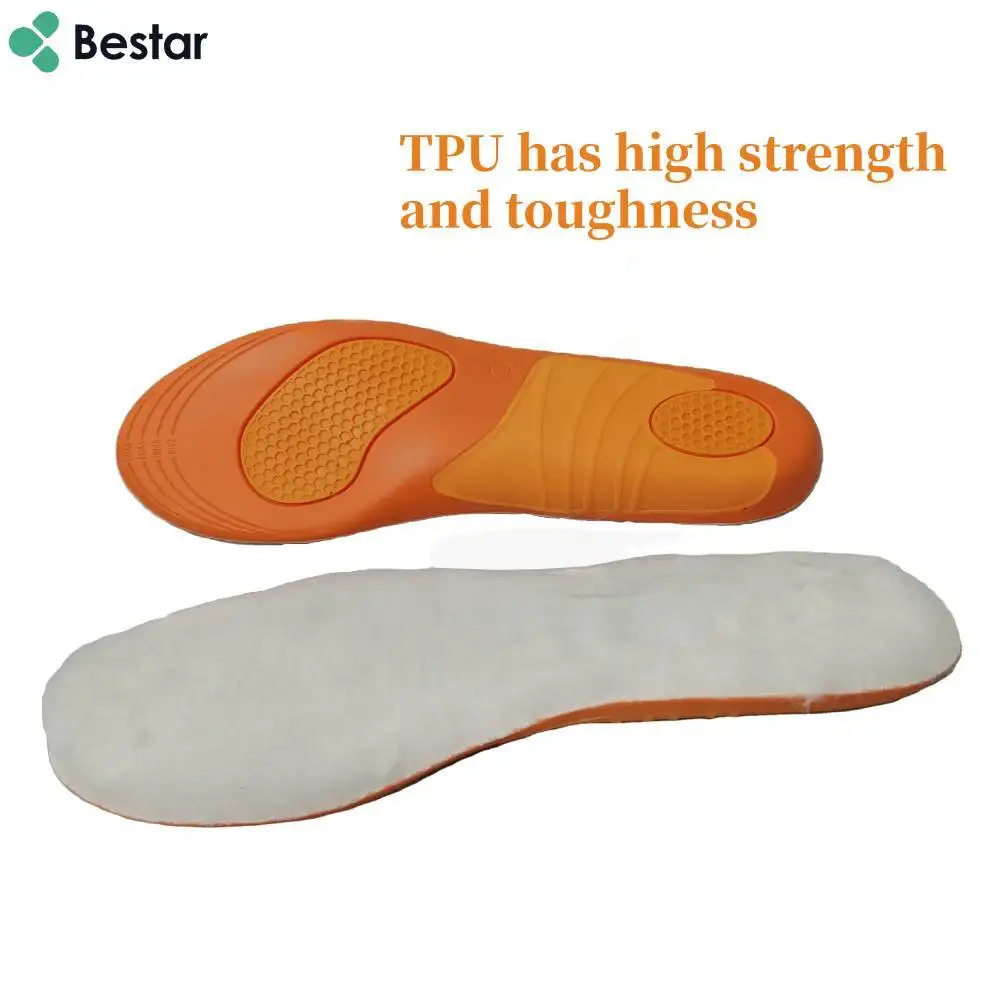 New Arrival Pain-proof Non-slip Shock-absorbing Relieves lower back pain and foot and leg fatigue work pu insole
