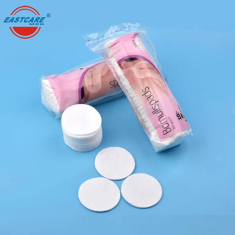Makeup remover cotton tissue pads for cosmetic spunlace cotton pads
