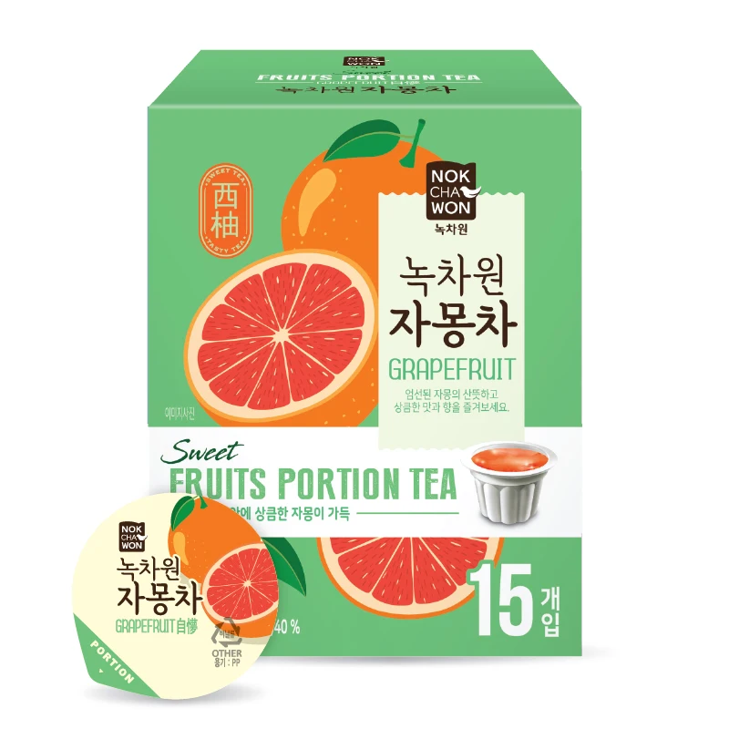 2021 brand new model Korea grapefruit concentrate fruit tea bag for tea time drinking good taste well made